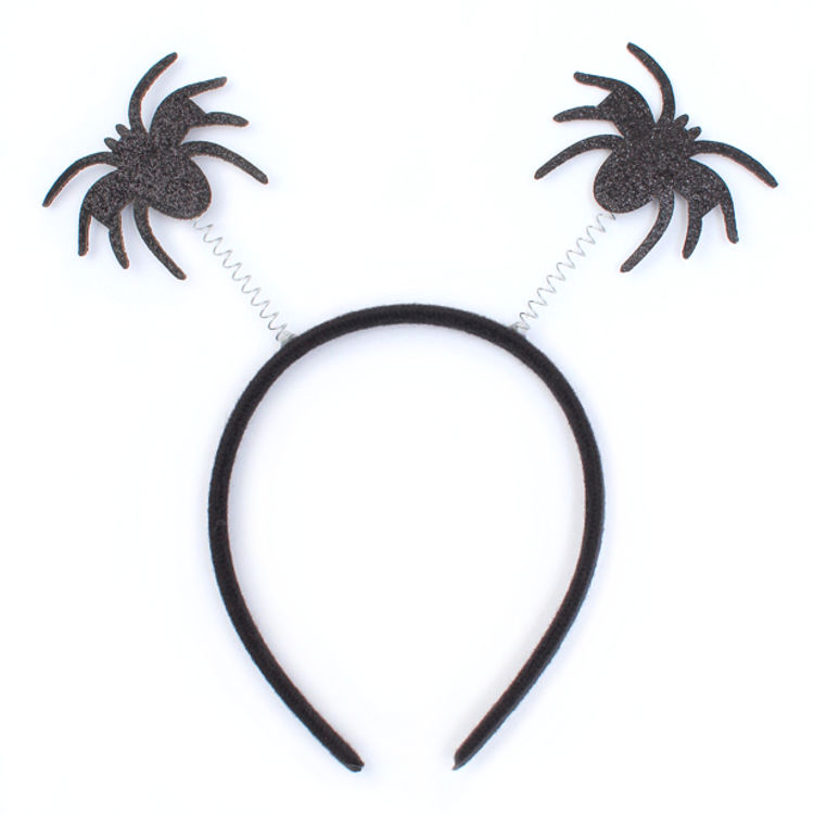 Picture of 8551/5519 BLACK GLITTER SPIDER DEELEY BOPPER